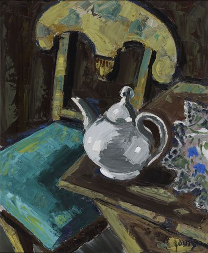 null Jean COUTY (1907-1991).

Nature morte à la théière.

Huile sur toile.

Signé...