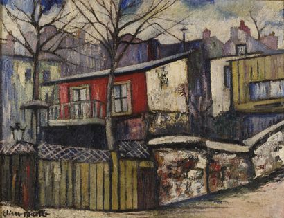 Elisée MACLET (1881-1962) 
La maison rouge....