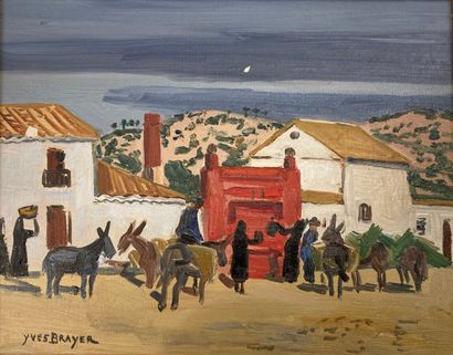 null Yves BRAYER (1907-1990).

Fontaine en Andalousie.

Huile sur toile.

Signé en...
