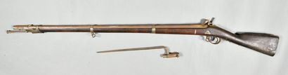 null Fusil à percussion, de type 1840/1842, platine " FELIX. ESCOFFIER .ENTREP. MRE...