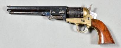 null Révolver américain COLT, marqué « REB.ARMY 1851 » sur le canon, barillet gravé...