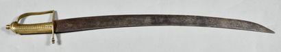 null Sabre briquet 1767 de Grenadier, poignée cannelée, forte lame gravée « GRENADIER »...