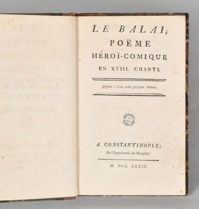 null [DU LAURENS Henry-Joseph]. LE BALAI, POËME HÉROI - COMIQUE EN XVIII CHANTS....