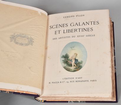 null PILON Edmond. SCÈNES GALANTES ET LIBERTINES, des artistes du XVIIIe siècle....