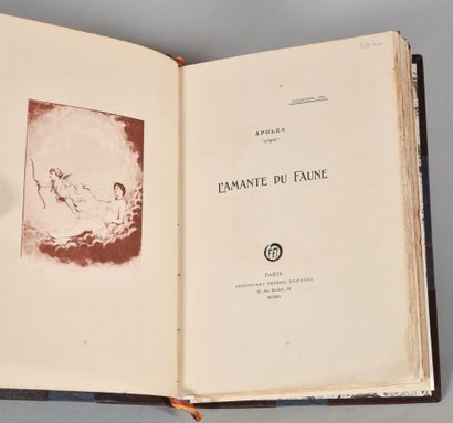 null APULÉE. L'AMANTE DU FAUNE. PARIS, OFFENSTADT FRÈRES, 1902. Un volume, in-8,...
