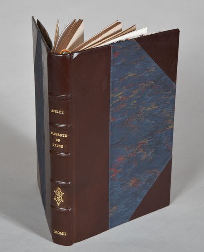 null APULÉE. L'AMANTE DU FAUNE. PARIS, OFFENSTADT FRÈRES, 1902. Un volume, in-8,...