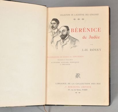 null ROSNY J. - H. BÉRÉNICE DE JUDÉE. PARIS, ROMAGNOL, 1906. Un volume, in-8, demi-reliure...