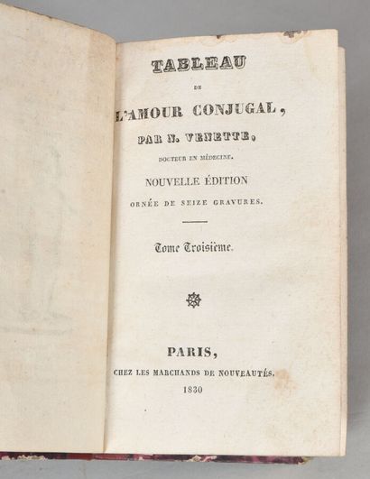 null [VENETTE Nicolas]. TABLEAU DE L'AMOUR CONJUGAL. Nouvelle édition. PARIS, CHEZ...