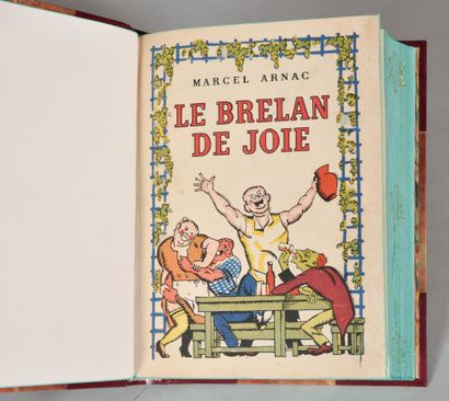 null ARNAC Marcel. LE BRELAN DE JOIE. PARIS, ATHENA, 1946. Un volume, in-8, demi-reliure...