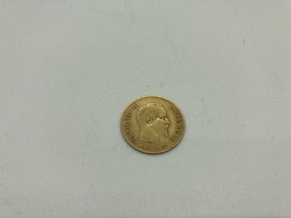 null Une pièce de 10 francs en or, tête d'Empereur 1857

Poids : 3.2 g



LOT VENDU...