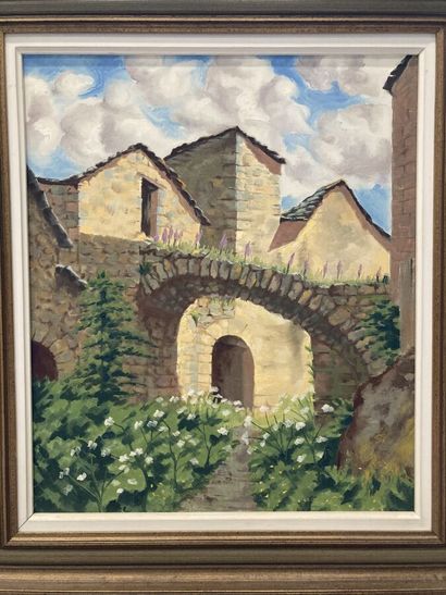 null FAVIER Pierre (1899-1969). 

Vieille ruelle (Cantobre) Village d'artistes.

Huile...