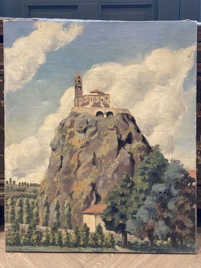 null FAVIER Pierre (Attribué à) (1899-1969). 

Le Puy en Velay. 

Huile sur toile....