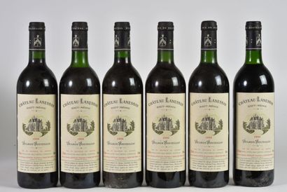 null 6 B CHÂTEAU LANESSAN (2 B.G; 1 T.L.B; 1 e.l.a.) Haut-Médoc 1990