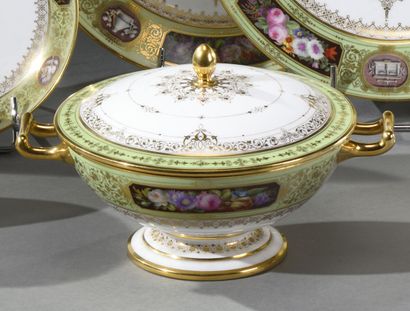 MANUFACTURE OF SEVRES 
Covered bowl, out...