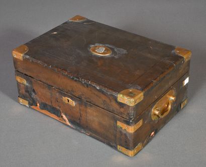 null St. Petersburg. A. Y. Sokoloff, active from 1867 to 1892. 

Traveling tea chest,...