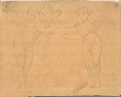 null In the taste of Victor Orsel (1795-1850).

Procession of martyred saints.

Graphite...