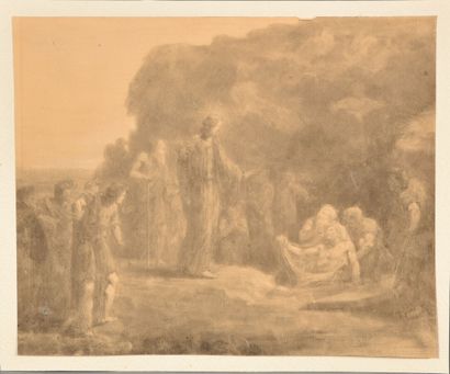 null In the taste of Victor Orsel (1795-1850).

Procession of martyred saints.

Graphite...