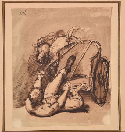 null REGNAULT Jean - Baptiste (Attributed to)

Paris 1754 - 1829

Fall of a Roman...