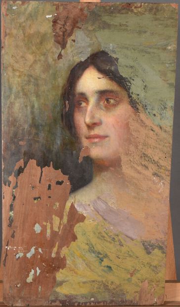 null Adolphe DETEIX (1892-1967).

En lot, trois oeuvres :

Portrait de femme (X3).

Huile...
