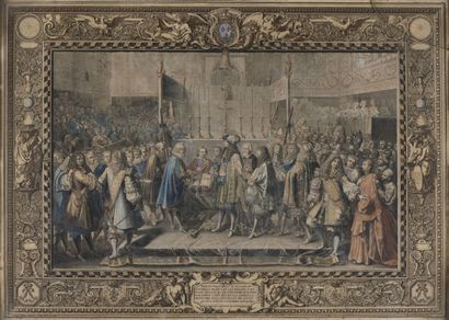  D'après Charles LE BRUN (1619-1690 
Renouvellement d'alliance entre la France et...