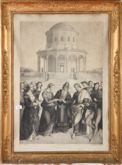 null German school of the 19th century

The Marriage of the Virgin

Lithograph by...