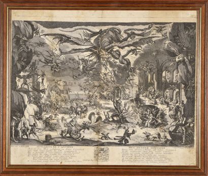  D'après Jacques CALLOT (1592 - 1635) 
La Tentation de Saint-Antoine 
Eau-forte 
Epreuve...