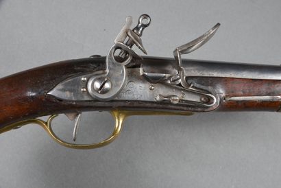 null Pistolet de Cavalerie 1763/165, à silex, platine à corps et chient plat " MRE...