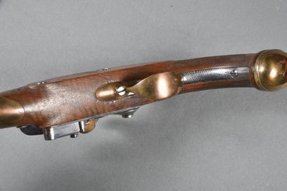 null Pistolet d'officier mod.1816, à silex, platine " M.RLE DE CHARLEVILLE ", poinçon...