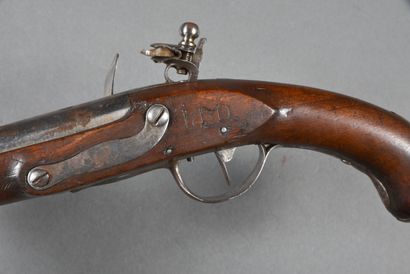 null Pistolet de Cavalerie 1763/1765, à silex, platine à corps et chien plat " MRE...