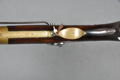 null Marine pistol 1837, 2nd modification with stock flange, lock "MRE R. DE CHATELLERAULT"...