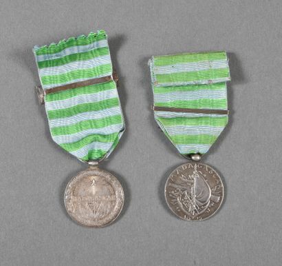 null France. Médailles de MADAGASCAR 1883/1886, et 1895, lot de 2.