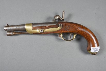 null Pistol 1816/1822 " MANF. ROY. DE CHARLEVILLE" stamped letter "D spangled" (as...