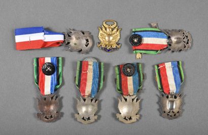 null France. Veterans medals FORGET IT, set of 7.