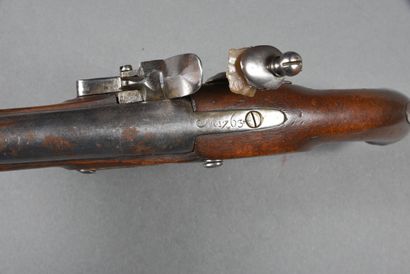 null Pistolet de Cavalerie 1763/1765, à silex, platine à corps et chien plat " MRE...