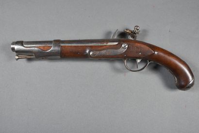 null Cavalry pistol 1763/1765, flintlock, lock with body and flat hammer "MRE DE...