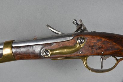 null Cavalry pistol 1763/165, flintlock, flat breech and body " MRE DE MAUBEUGE ...