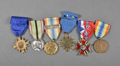 null France. Médailles des PATRIOTES RESISTANTS, France LIBEREE (2), FRANCO BRITANNIQUE,...