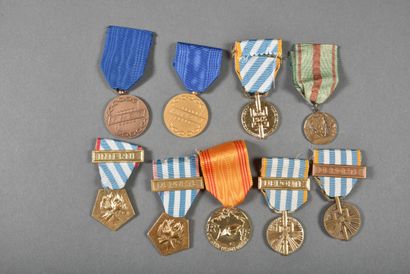 null France. Médailles des DEPORTES, INTERNES, REFRACTAIRES et divers, lot de 9.