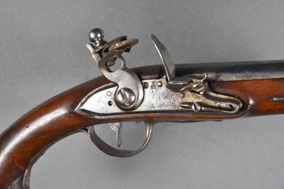 null Cavalry pistol 1763/1765, flintlock, lock with body and flat hammer "MRE DE...