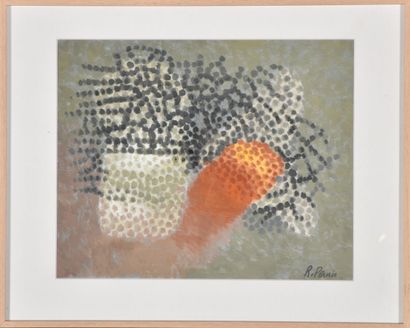 Robert PERNIN (1895-1975). 
Composition pointilliste....