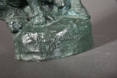null René BAUMER (1906-1982).

Le toréador, 1955.

Bronze à patine verte.

Signé...
