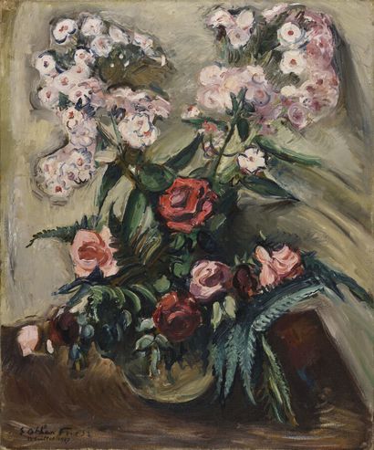 Émile Othon FRIESZ (1879-1949). 
Roses, 1937....