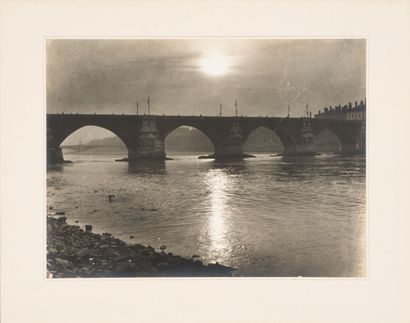 Théodore BLANC (1891-1985) & Antoine DEMILLY (1892-1964). 
Le pont de la Guillotière....