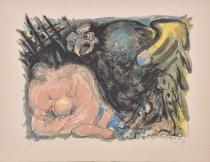 null Edouard PIGNON (1905-1993).

Sans titre, 1967.

Lithographie en couleurs .

Signé,...