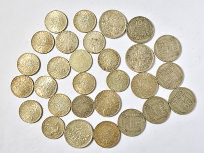  210 grammes de pièces en argent 
Semences et Turin