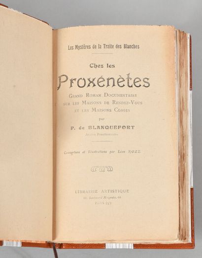 null BLANQUEFORT P. DE. LES MYSTÈRES DE LA TRAITE DES BLANCHES. CHEZ LES PROXÉNÈTES....