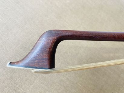 null Cello bow stick by JOSEPH HENRY unsigned, pernambuco stick with cracks under...