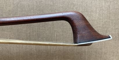 null Cello bow stick by JOSEPH HENRY unsigned, pernambuco stick with cracks under...