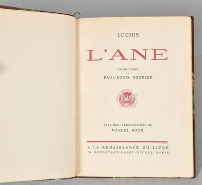 null LUCIUS. THE ANE. Translation by Paul - Louis Courier. PARIS, A LA RENAISSANCE...