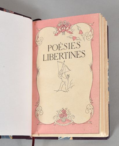 null [COLLECTIVE]. POÉSIES LIBERTINES. s. l., MARECHAL, n. d. (1947). One volume,...